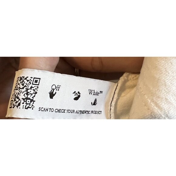 Vtg Off-White Size Small Authentic Bubble Arrows Slim Fit T-Shirt 2013 - Picture 9 of 14